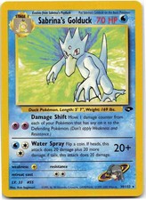Sabrina's Golduck Rare Gym Challenge G2 Water Unlimited 030/132 2000 LP