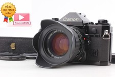  MINT w/ HOOD  Canon A-1 35mm Film Camera NFD New FD 50mm F1.4 Lens From JAPAN