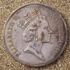 1995 Australia 1 Dollar Kangaroo Coin 1 Oz .999 Fine Silver Queen Elizabeth II