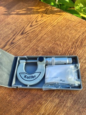 Vintage Russian Made Kalibr Außen Mikrometer im Etui - 0 - 25 mm