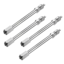4 Pcs 4.3 Inch Valve Stem Extension, 110 mm Wheel Tire Valve Extension Long B...