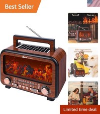 Compact Multi-Function AM/FM/SW Radio  Bluetooth Speaker with Atmosphere Lamp