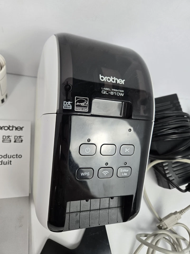 Brother QL-810W Ultra Fast Thermal Label Printer Tested Working  - Image 2 of 4