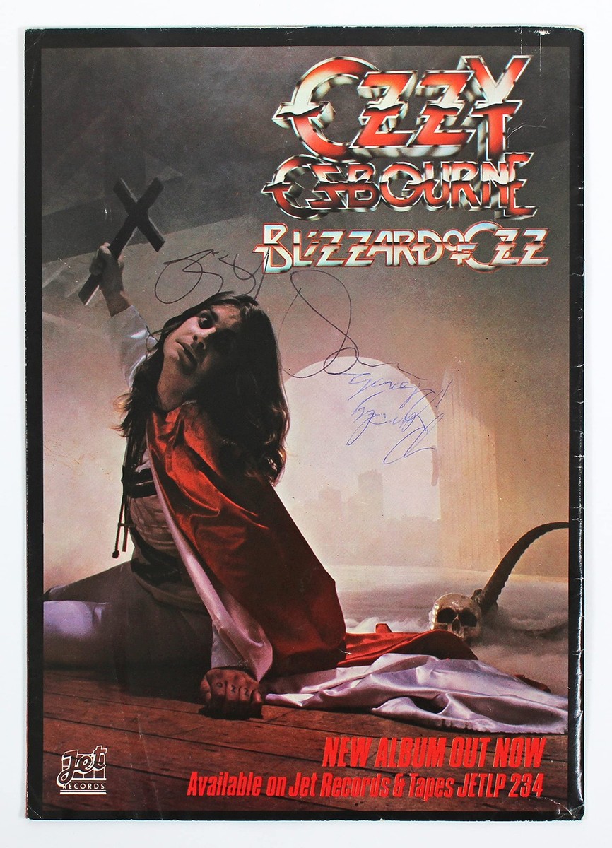 Ozzy Osbourne Blizzard of Ozz サイン入り Ozzy Osbourne & Randy Rhoads Signed Blizzard Of Ozz Program