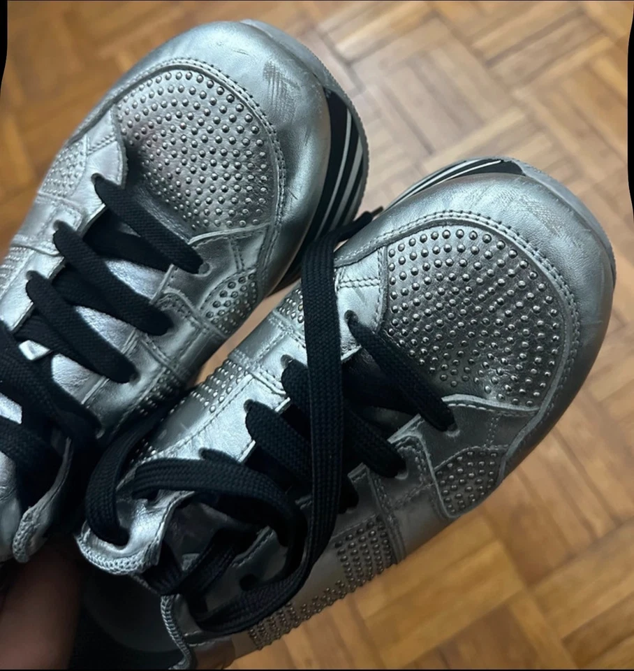 Hogan argento con micro borchie donna n.39 - Immagine 3 di 4