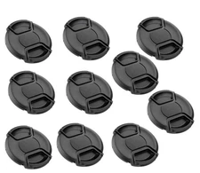 (10-Pcs) 58 mm Snap On Lens Caps for Fujifilm Canon Sony Nikon Pentax Lense