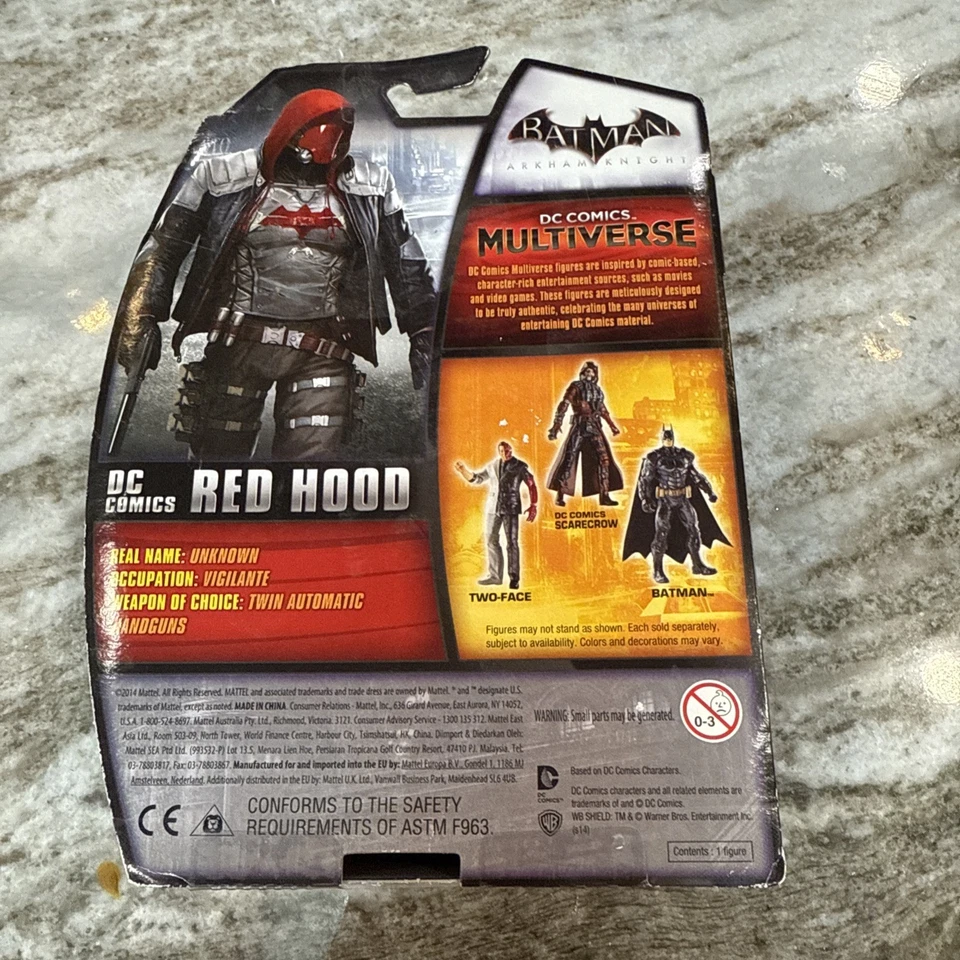 DC Comics Multiverse 3,75"" CAPUCHA ROJA Batman Arkham Knight Mattel 2014 TOTALMENTE NUEVO Foto 3 de 3