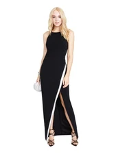 BCX DRESS Womens Lined Sleeveless Round Neck Full-Length Cocktail Gown Dress