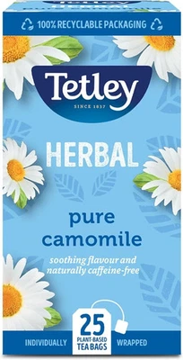 Tetley Pure Camomile Tea â€“ 20 Teabags, Naturally 20 Count (Pack of 1)