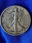 1945-D Walking Liberty Silver Half Dollar Circulated 50C Denver Mint  (189)