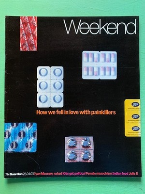 WEEKEND mag 26-April-2003 Painkillers Ivan Massow Edith Templeton Louise Adkins