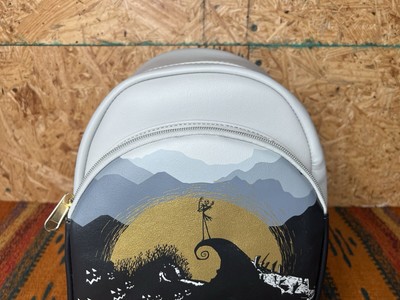 LOUNGEFLY DISNEY NIGHTMARE BEFORE CHRISTMAS Golden Moon Spiral MINI BACKPACK! New Loungefly Disney Nightmare Before Christmas Golden Moon  main image 3