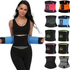 Waist Trainer Tummy Trimmer Sauna Sweat Belt Body Shaper Men Women Sport Belt