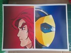 GOLDORAK ACTARUS 2 VISAGES - AFFICHE POSTER