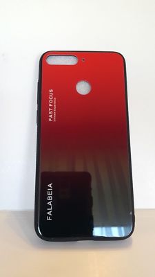 Gradient Glas Handy Hülle Farbwechsel Tasche Schale Case Xiaomi Mi 8 Lite Red