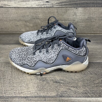 Adidas CodeChaos 21 Golf Shoes #FX6625 Grey/Scream Orange/White