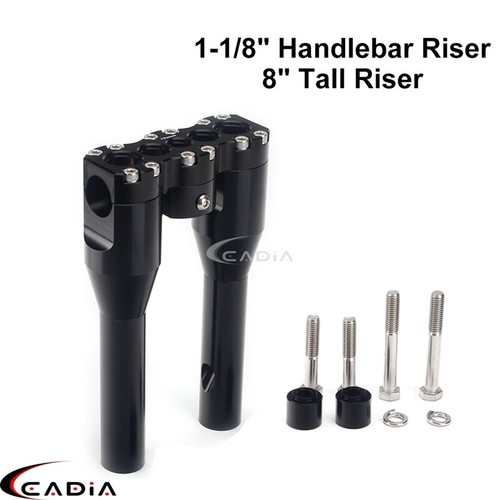 Elevador de manillar estilo club de 1" 1-1/8" 1-1/4" para Harley Touring Road King Softail - Imagen 21 de 31