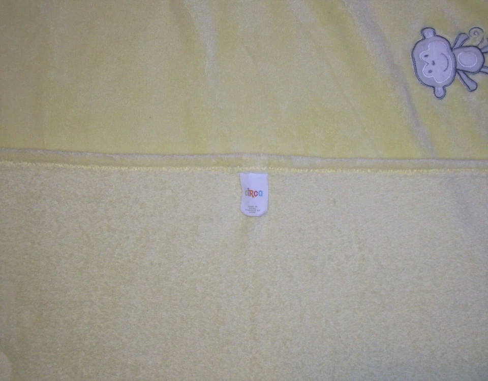 Circo Target Amarillo Gris Mono Bebé Manta Seguridad Lovey Foto 2 de 2