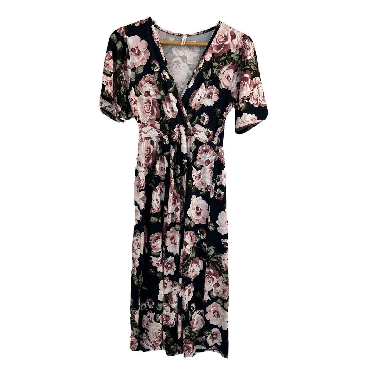orange creek floral dress Orange Creek Luxuriously Soft & Stretchy Floral Midi Dress Sz S/Chico