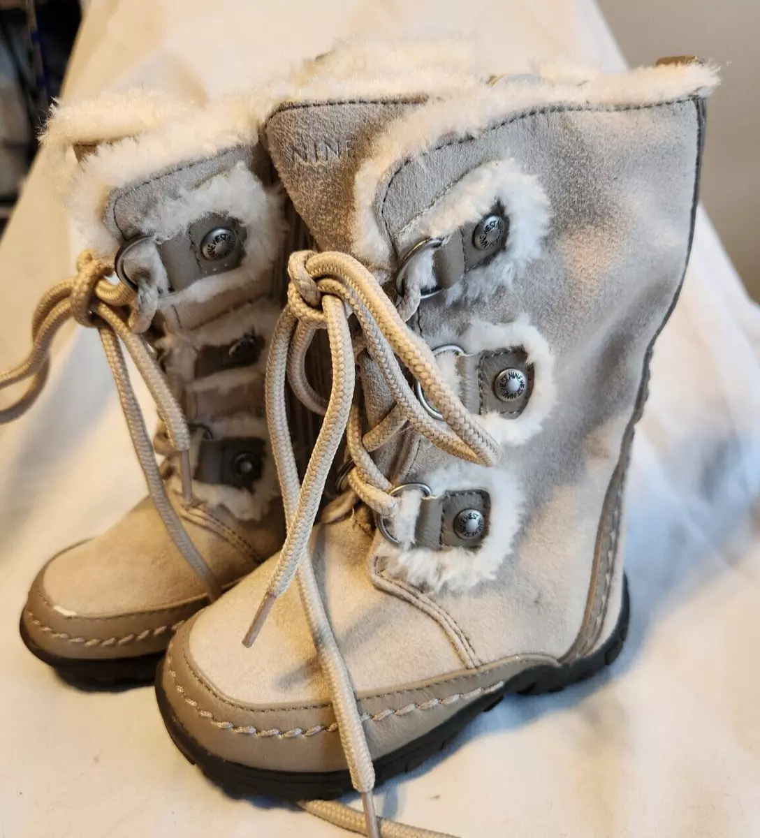 Nine West NK Daffodil K Toddler Boots Size 5 M Medium Zip Off