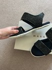 New $ 780. MARNI Black Glitter  Sandals  Size 37- 37.5 — photo 4