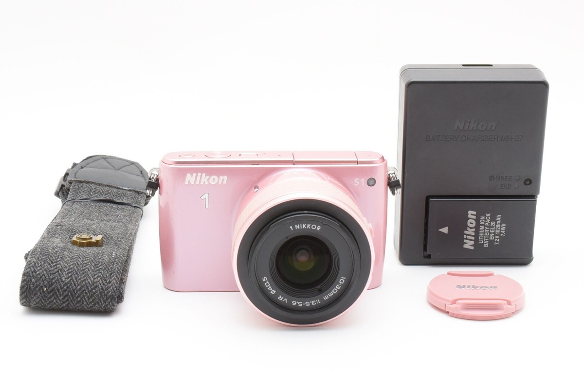 Nikon 1 S1 Pink 10.1 MP Digital Camera w/10-30mm VR Lens