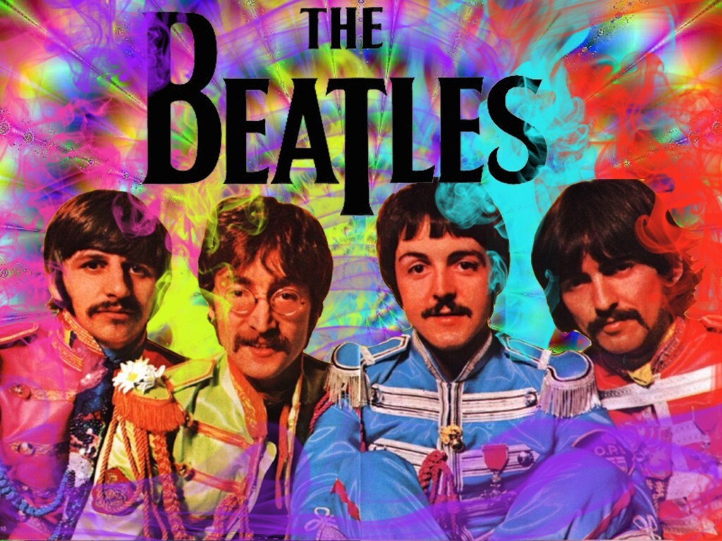 The Beatles Psychedelic Photo Poster 13x19 | eBay