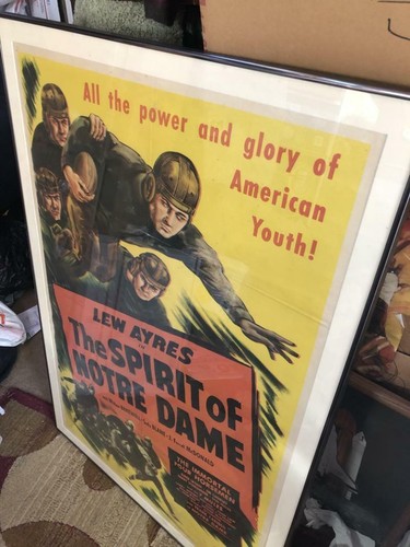 The Spirit Of Notre Dame Movie Poster Fighting Irish College Football Lew Ayres - Picture 2 of 5