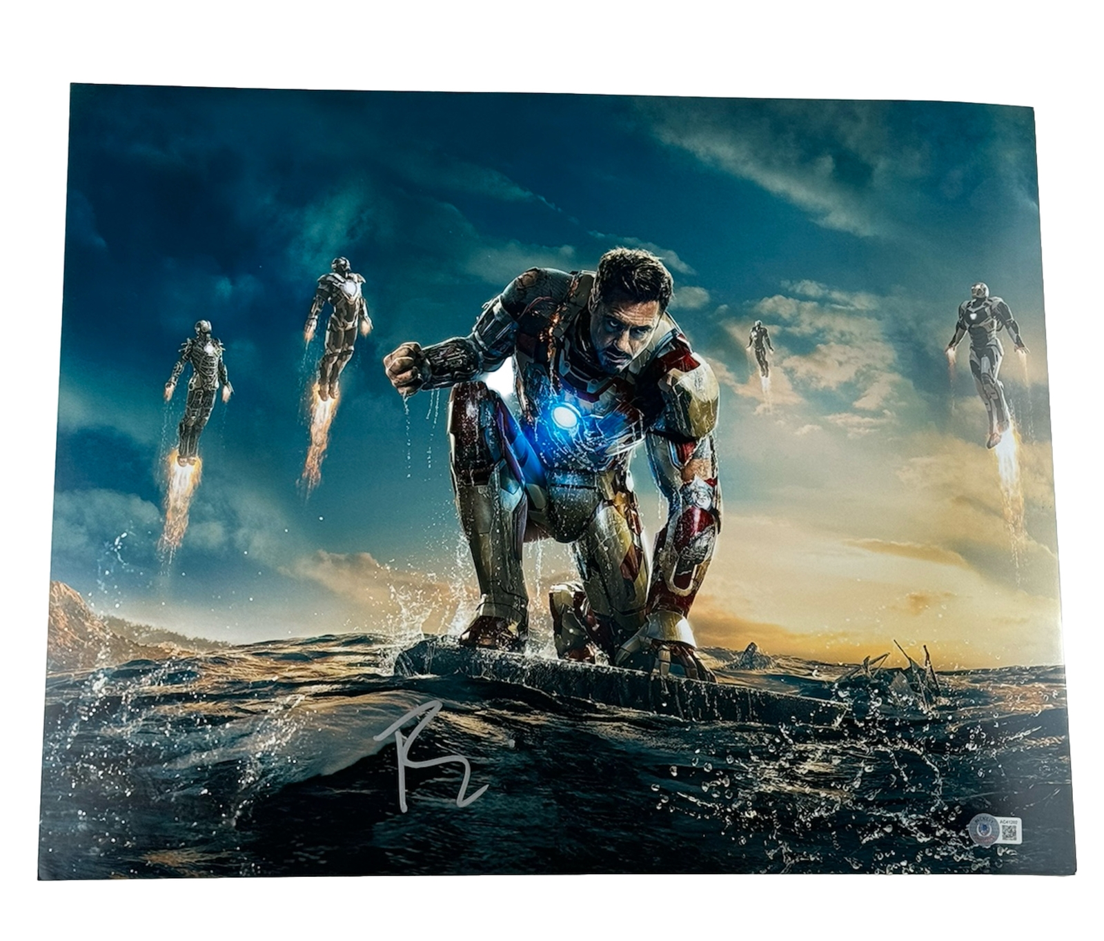 Robert Downey Jr Signed Iron Man 16x20 Photo Tony Stark Autograph ...