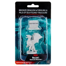 Dungeons  Dragon D D Nolzur's Miniatures Broze Dragon Wyrmling  Treasure 90152