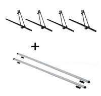 4X FahrradträGer Orion+DachträGer Rapid FüR Skoda Praktik 5TüRer 06-15