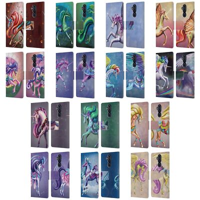 OFFICIAL ROSE KHAN UNICORNS LEATHER BOOK WALLET CASE COVER FOR NOKIA PHONES