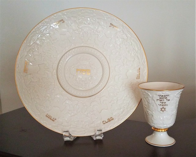 Lenox Seder Plate with Matching Elijah Cup eBay
