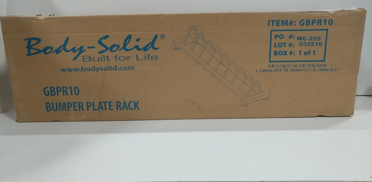 Body solid online bumper plate rack