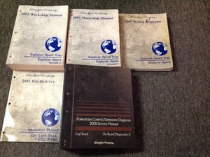 2001 Ford Explorer Sport Trac Service Shop Repair Manual Set W EWD