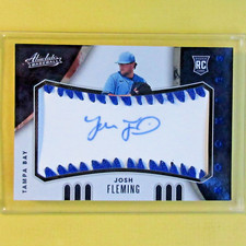 JOSH FLEMING 2021 RC Panini Absolute Blue  /50 Auto.   #169  Tampa Bay Rays