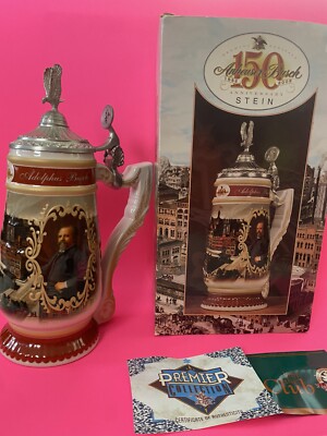 Anheuser Busch Budweiser 150th Anniversary Stein 2002 In Original Box