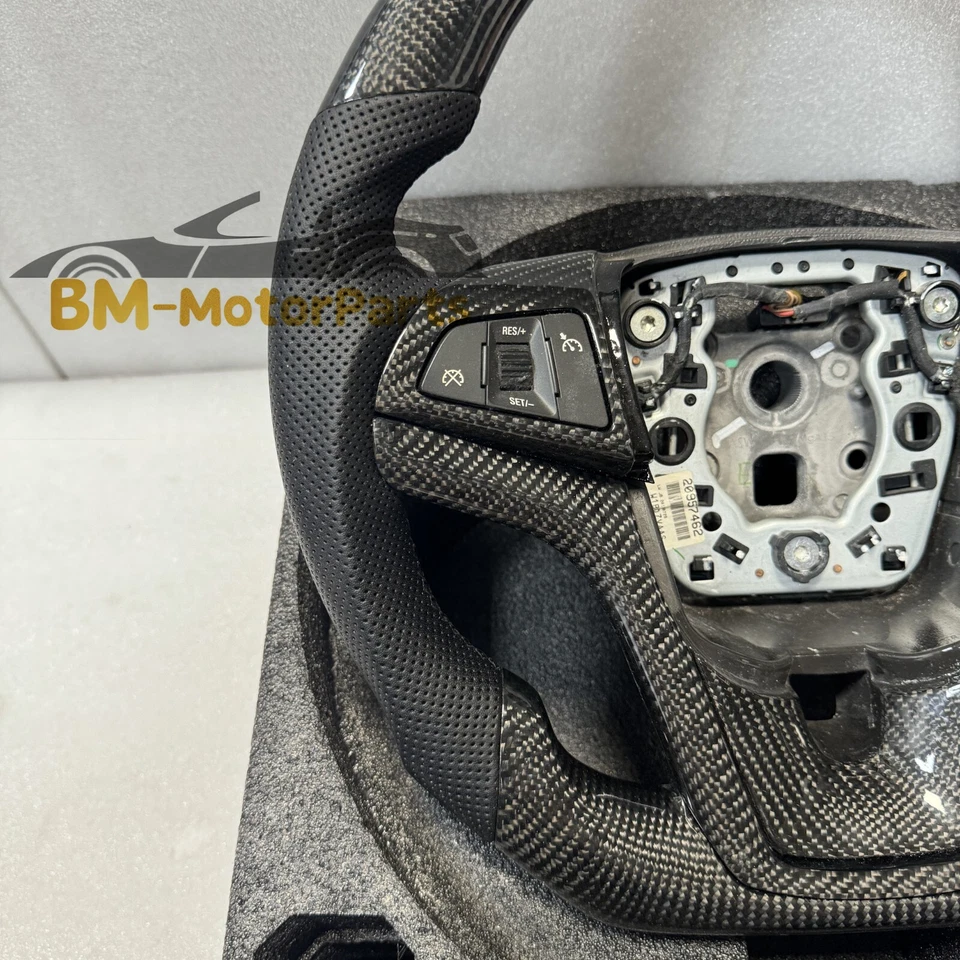 Carbon Fiber Steering Wheel Fit for Chevrolet Malibu 2010-2015 with Trim — 第 3/4 张图片