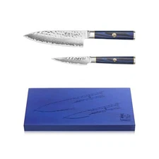 Cangshan Kita Series High Carbon X-7 Damascus Steel 2-Piece Starter Knife Set...