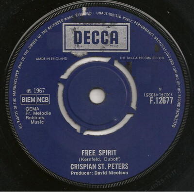 Crispian St. Peters - Free Spirit (7'', Single)