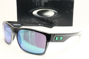 Oakley Twoface Oo91 04 Squared Black Sunglasses Jade Blue Lenses 60mm Ebay