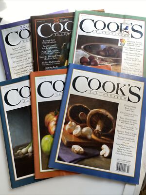 Cook's Illustrated Magazines  (Lot of 6) Miscellaneous Years zbb