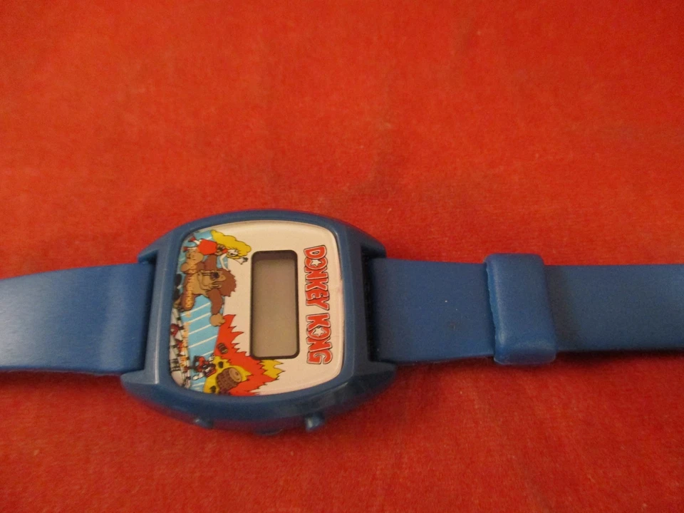 Donkey Kong Arcade Nintendo Reloj Promocional Promocional Azul Niños Reloj Mario Foto 2 de 3