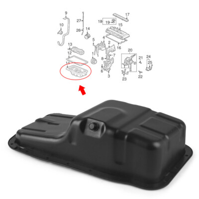 Engine Oil Pan For Honda Civic & Acura Integra 1.6L VTEC, 1 Engine Oil Pan For Honda Civic & Acura Integra 1.6L VTEC, 1