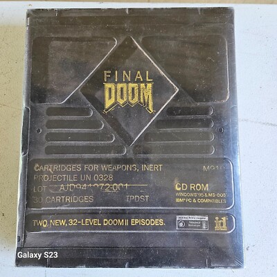 Final Doom Factory Sealed New in Box Vintage 1996 id PC