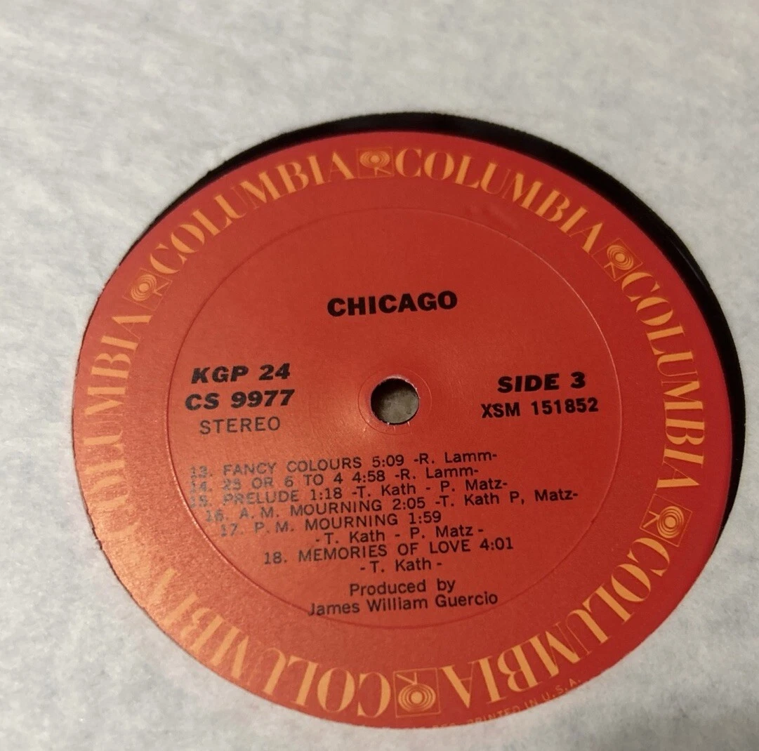 Chicago II Self Titled Double Vinyl LP 1970 Columbia KGP Classic Rock.