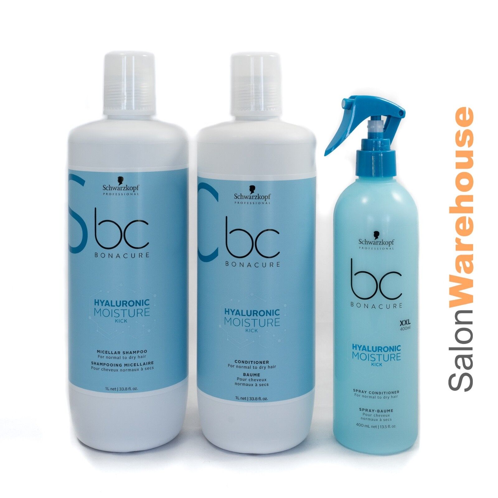 Schwarzkopf BC Bonacure Moisture Kick Shampoo Conditioner + spray 4045787426748 | eBay