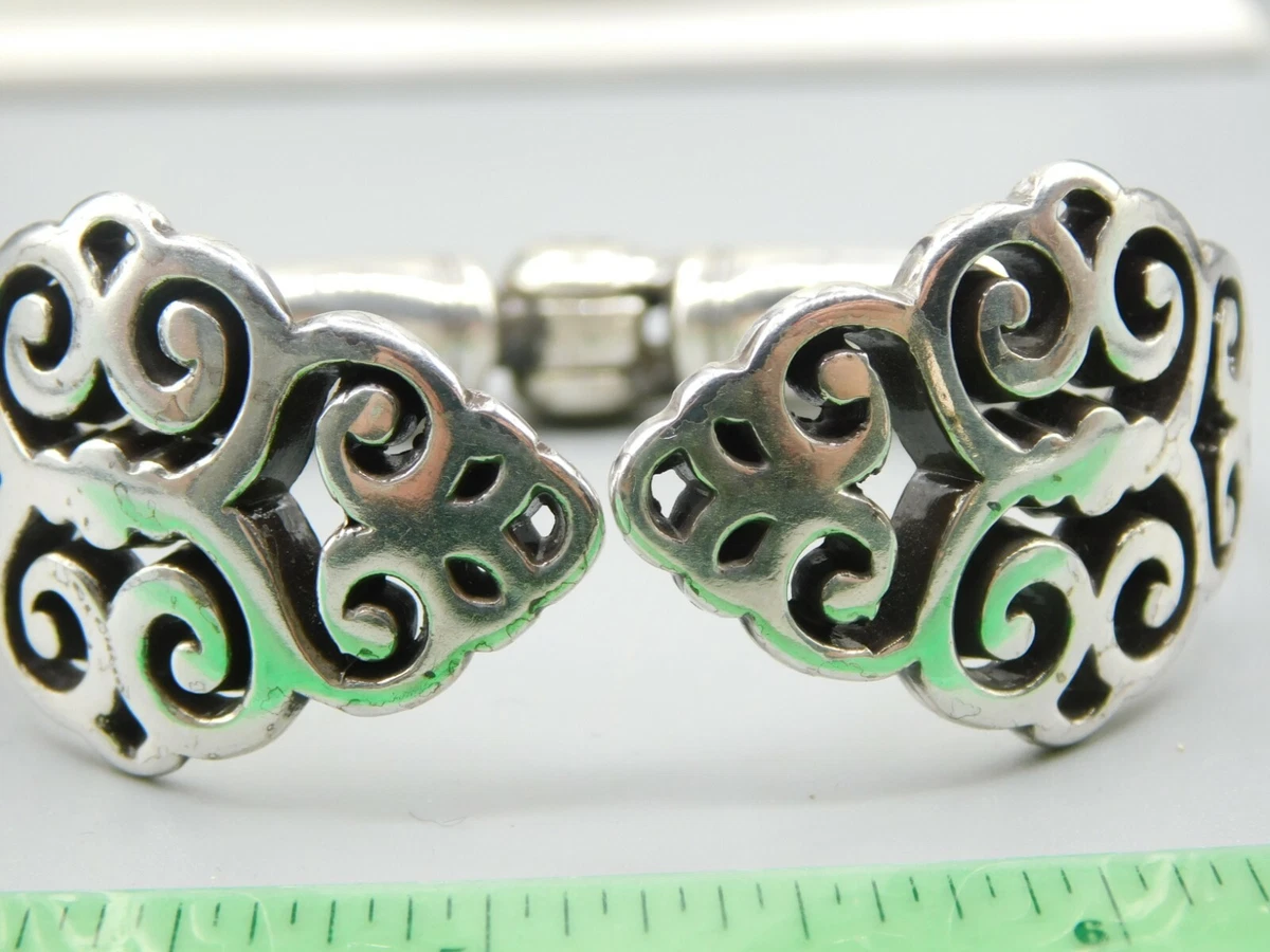 Retired BRIGHTON FILIGREE Hinged Cuff Bracelet COLLECTIBLE eBay