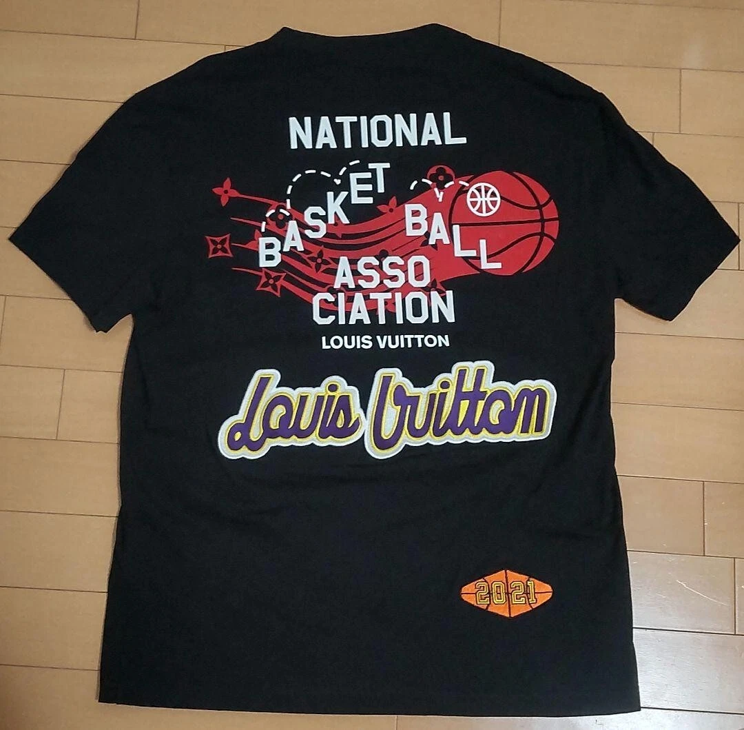 LOUIS VUITTON × NBA Multiple Logo T-Shirt Size M Black