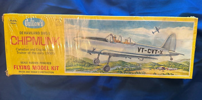Guillow's de Havilland DHC-1 ''CHIPMUNK'' FLYING MODEL KIT, 1967, 1/2''= !REDUCED!